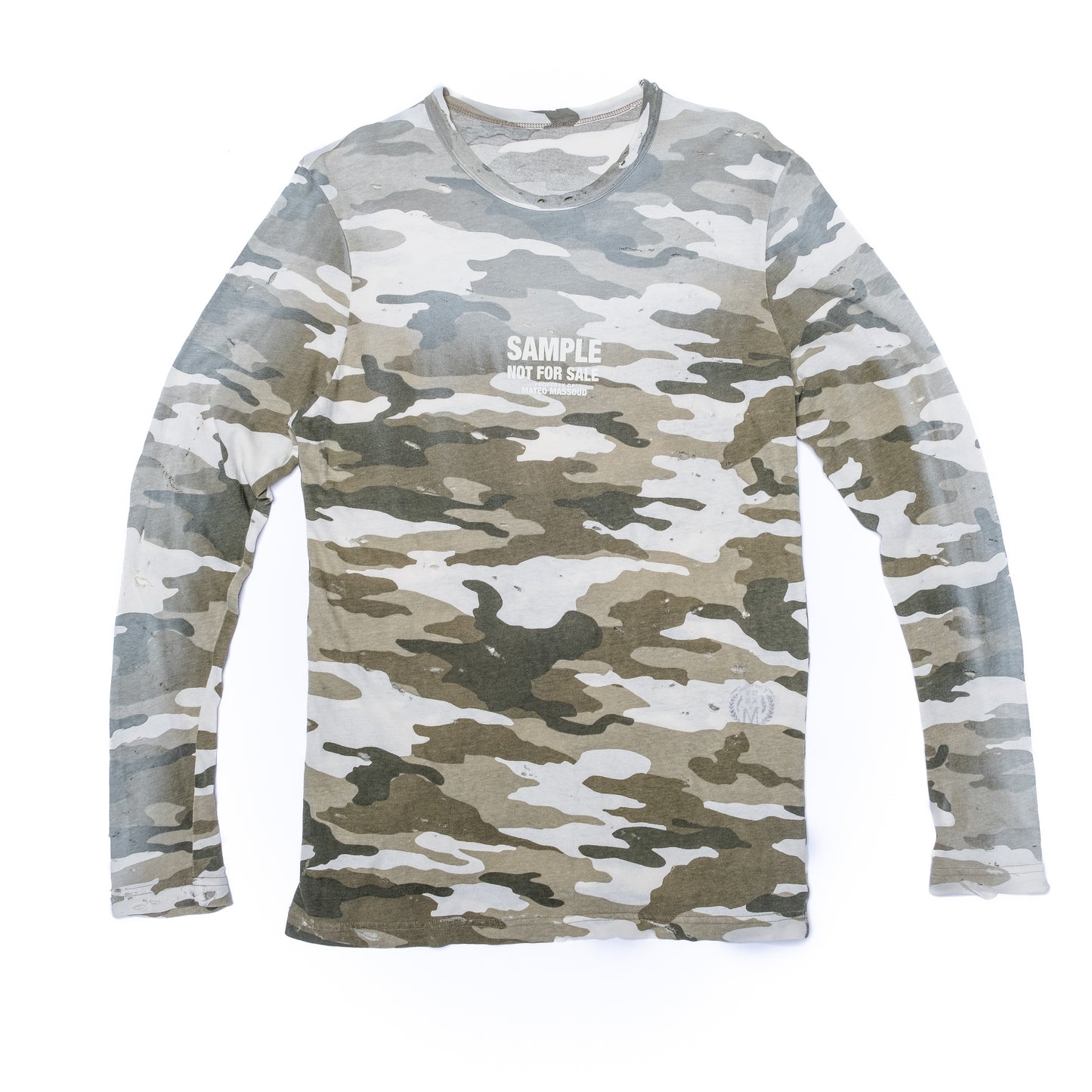 Distressed Camo Longsleeve