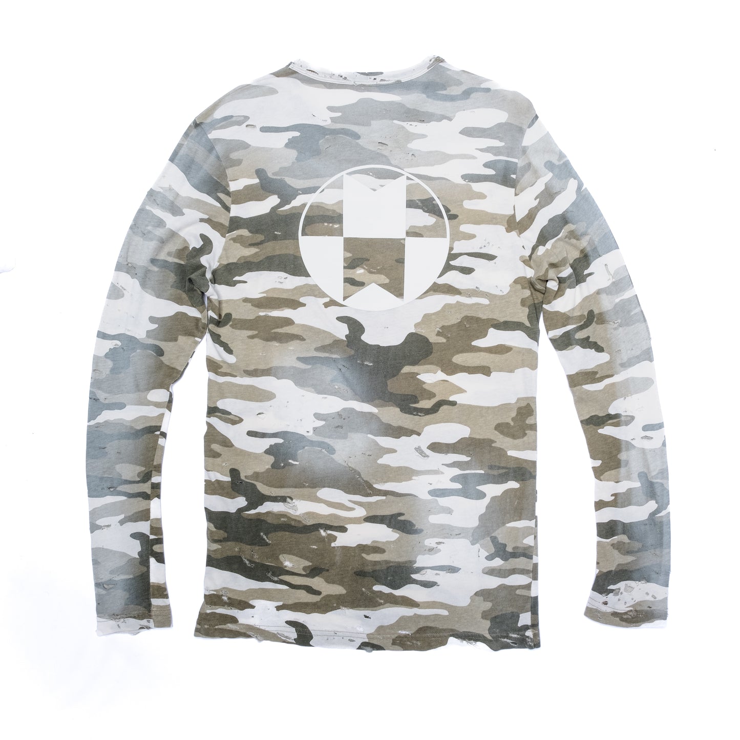 Distressed Camo Longsleeve