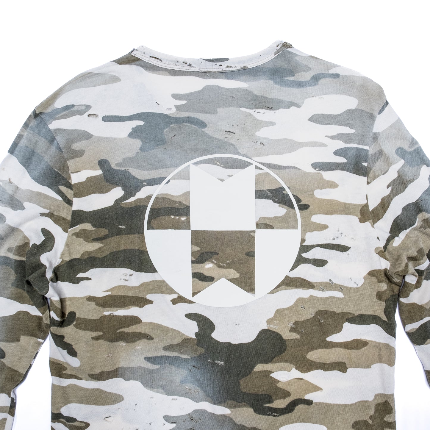 Distressed Camo Longsleeve